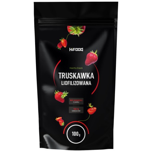 ПОРОШОК СУЛИМИРОВАННОЙ КЛУБНИКИ 50г HiFOOD Клубника 100% HiFOOD