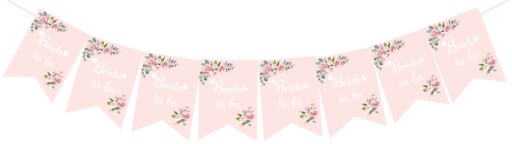 BRIDE TO BE PINK БЕННЕР БЕННЕР 250 СМ
