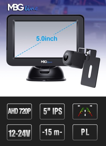 ZESTAW KAMERA COFANIA MONITOR 5'' BUS VAN AHD IPS