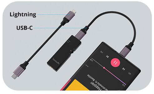 USB-C Lightning HIFI аудиоусилитель для смартфона