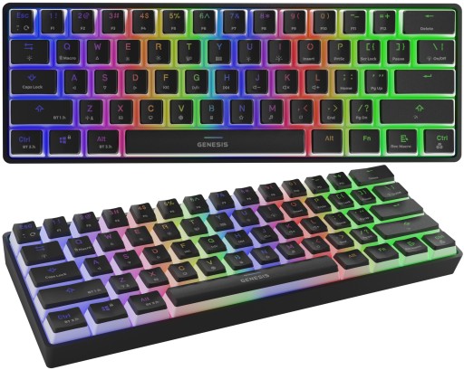 Беспроводная механическая клавиатура GENESIS Thor 660 RGB, 60 игроков, коричневая