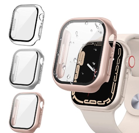 Чехол со встроенным стеклом|2 в 1|для Apple Watch 4/5/6/SE 40 мм|ЦВЕТА