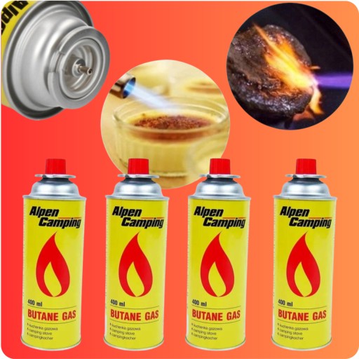 ГАЗОВЫЕ КАРТРИДЖИ ALPEN CAMPING ДЛЯ ПЛИТОВ, ЗАЖИГАЛОК, ГОРЕЛОК, НАБОР ИЗ 15 ШТ.