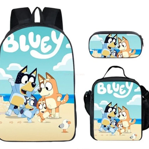 Bluey ШКОЛЬНЫЙ НАБОР РЮКЗАК А4 СУМКА ЧЕХОЛ-КАРАНДАШ Отличные подарки