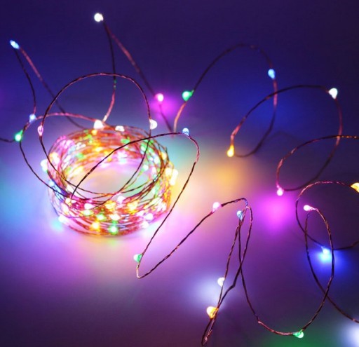 ПРОВОДНЫЕ ЛАМПЫ 100 LED МИКРО СВЕТ ПОСТОЯННОГО ТОКА