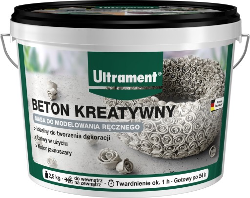 ULTRAMENT Concrete Creative пластиковая масса 2,5 кг