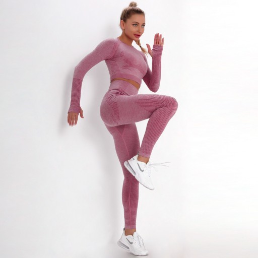 SPORTS SET топ бесшовные леггинсы для фитнеса M