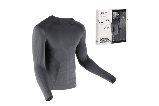 BTK0060 ТЕРМОФУТБОЛКА, СЕРАЯ МУЖСКАЯ L/XL RAGNAR NILS