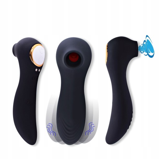Двусторонний вибратор-массажер Air Penguin