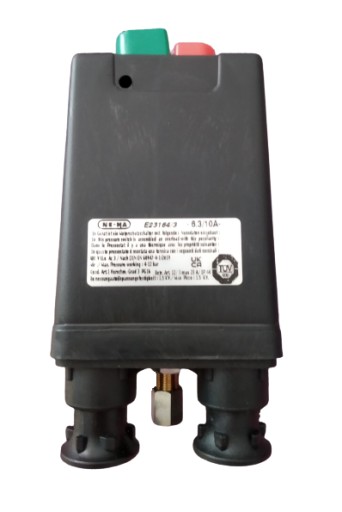 Прессостат NE-MA, NEMA 400 В, с термозащитой 6,3–10 А