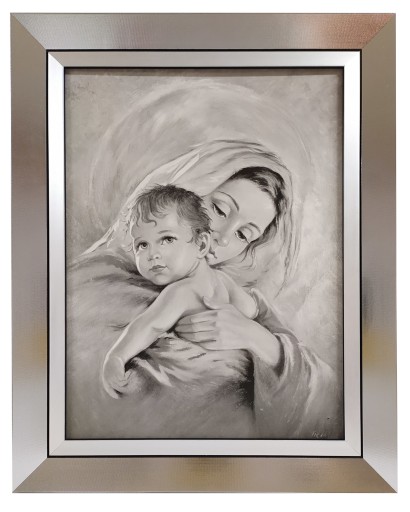 Картинка в серебряной раме 40x50, Богороди, уход
