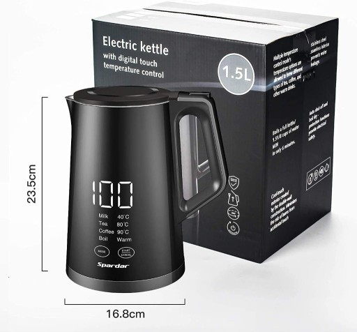 Czajnik elektryczny Spardar 1.5l 1800W wyśw LED