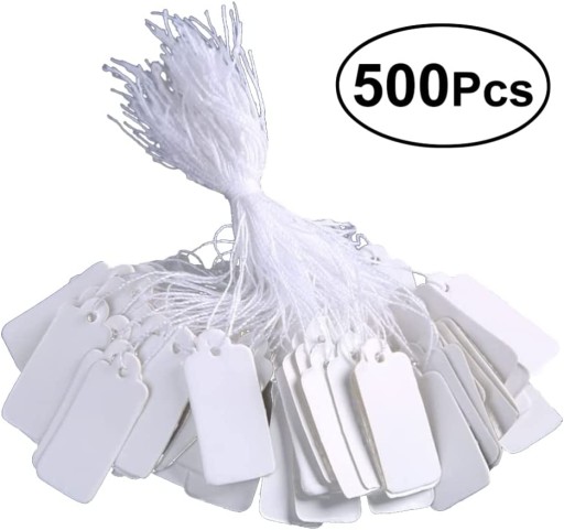 500 Sztuk Bia?e Oznaczenie Tagi Cena Z Ci?g?ych Z