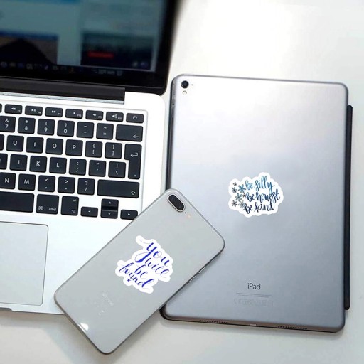 STICKER BOMB наклейки на телефон Бутылка и телефон микс с фламинго 50 шт.