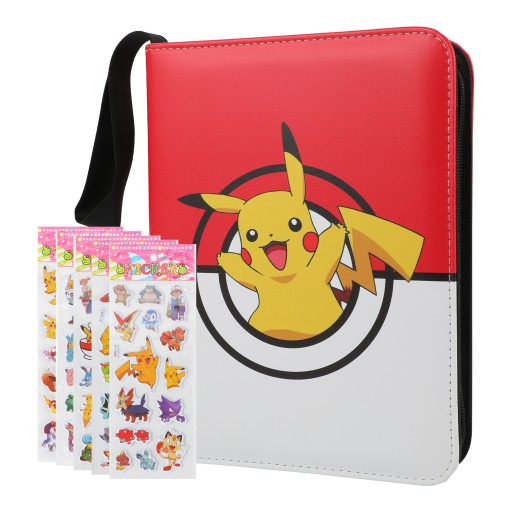 АЛЬБОМ POKEMON НА 400 КАРТ, СЕКРЕТНО, СЛАЙДЕР, 50 СТРАНИЦ, С РУЧКОЙ