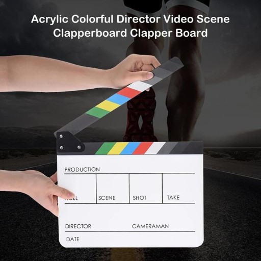 FILM CLAPPER Gadżet reżyserski o wymiarach 30 x 26,5 cm