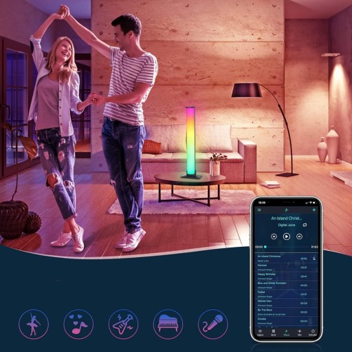 LAMPKA GAMINGOWA NASTROJOWE ŚWIATŁO DO GRY/TV/PC, IMPREZA DEKORACJA POKOJU