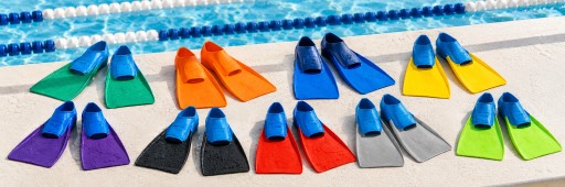 Płetwy treningowe do pływania długie na basen Aqua-Sport Long Fins R.44-45