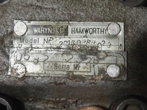 Гидравлический насос Waryński P-010A P2C1608B8C23A