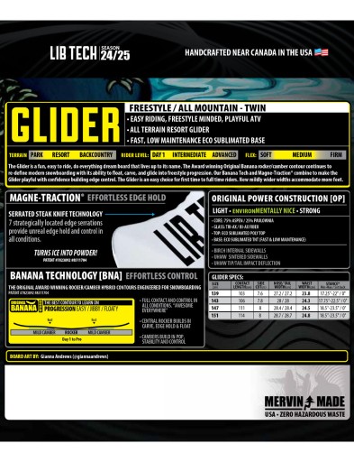 Deska snowboardowa Lib Tech Glider 139