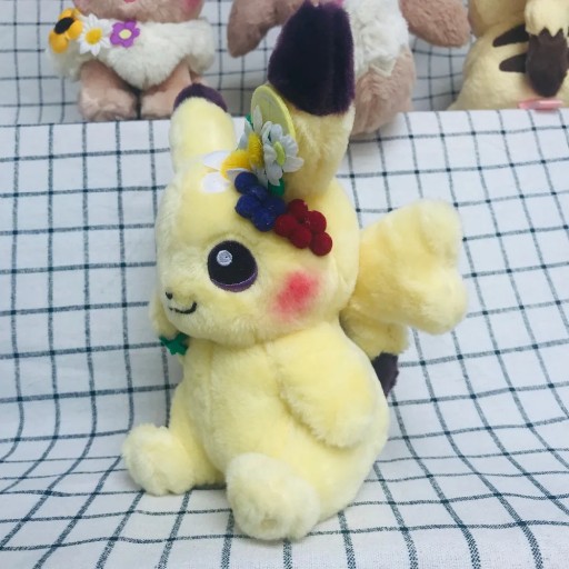 Easter Spring Festival Pikachu Eevee Plush Doll Garland Decoration Pokemon
