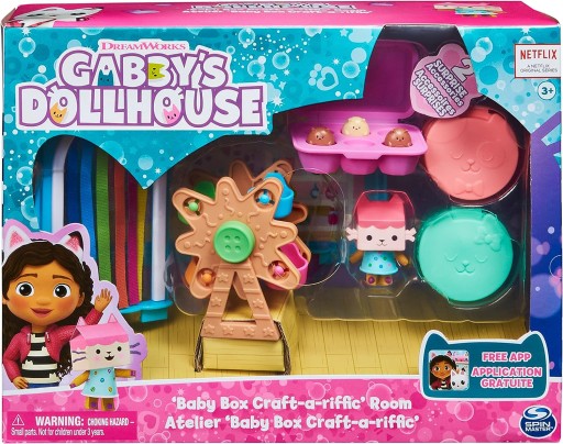 Gabby's Dollhouse Domek zabawny pokój dla lalek z figurkami akcesoriami