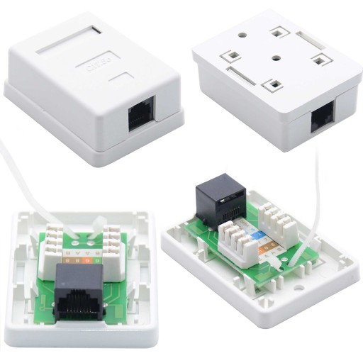 СЕТЕВАЯ РОЗЕТКА RJ45 RJ-45 8P8C CAT5E ИНТЕРНЕТ