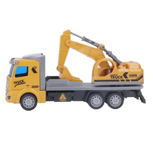 Игрушечный экскаватор в масштабе 1/48, яркие цвета, образовательные