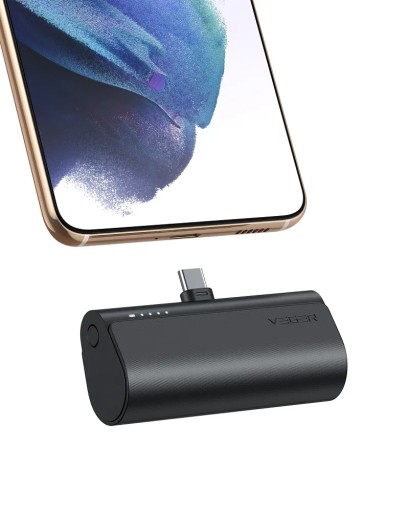 POWERBANK VEGER PlugOn 5000 мАч PD 20 Вт USB C мини небольшой легкий карман