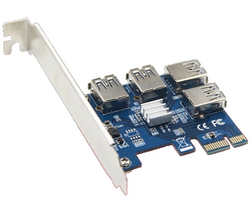 Адаптер-разветвитель портов PCI-E USB RISER SPLITTER