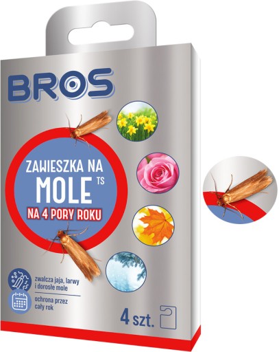 Bros - мотыльки 4 сезона: эффективная защита одежды 4 штук