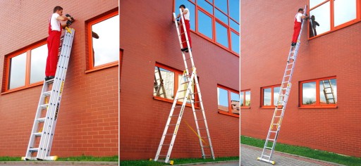 Алюминиевая лестница 3х15 ALOSS PROFI PLUS + БЕСПЛАТНЫЕ ПОДАРКИ