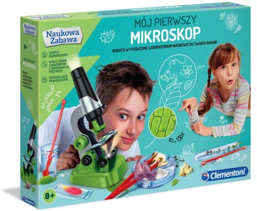 CLEMENTONI MÓJ PIERWSZY MIKROSKOP LABORATORIUM 8+