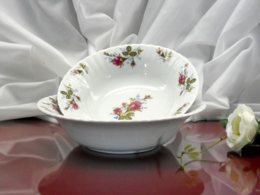 003 PÓŁMISEK 33 RÓŻA IWONA CHODZIEŻ porcelana