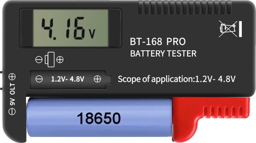 AA AAA 18650 Индикатор заряда батареи