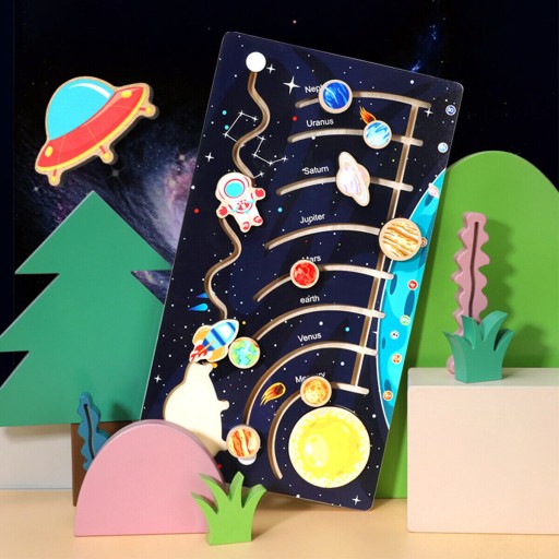 Загадка девять планет Montessori Образовательные игрушки научные исследования
