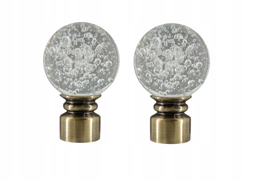 Комплект BUBBLE END для карниза Ø19 Gold Antique