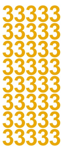 5см только номер 3.019 темно-желтый