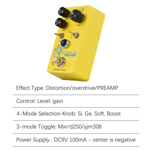 MOSKYAudio Distortion/Overdrive/Preamp для гитары