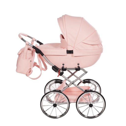 Dunama Doll Stroller Mini Pink Doller Retro Retro большие колеса