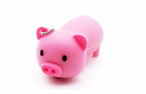 РЕЗИНОВЫЙ ДИСК PIG PITT, 64 ГБ, USB-БРЕЛОК-ПАМЯТЬ, ПОДАРОК