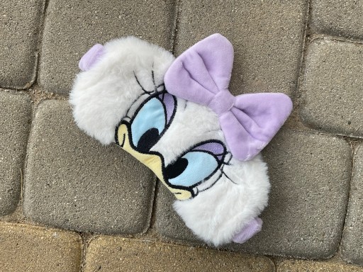 OPASKA NA OCZY MASKA DO SPANIA SNU RELAKSU KACZKA DAISY DISNEY PLUSZOWA