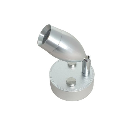 Lampka Kinkiet LED12V 24V do Czytania Wewnętrzna Kamper Przyczepa Chrom USB
