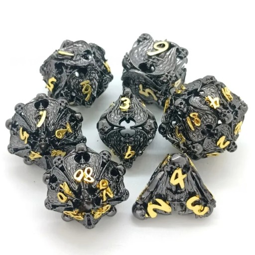 UPADEK ANIOŁA ZESTAW 7 METALOWYCH KOŚCI RPG
