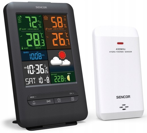 Беспроводная метеостанция Sencor SWS 7300 с часами