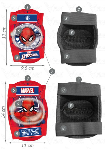 4x OCHRANIACZE KASK ROWEROWY DZIECKA SPIDERMAN RED
