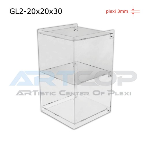 Gablota, Gablotka Regał, Witrynka 20x20x30 z PLEXI