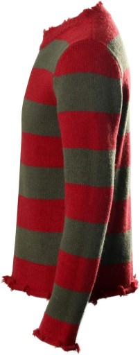 NUWIND Freddy Krueger sweter w paski, dzianinowy sweter, koszmar na ulicy