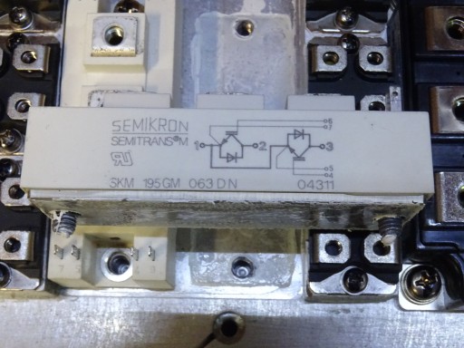 Транзистор CM400DU-12NFH SKM195GM + жидкостный радиатор
