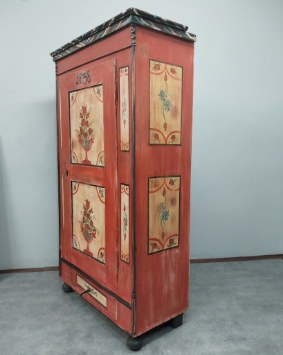 Красивый силезский расписной шкаф 1838 года UNIKAT AntykiBrand